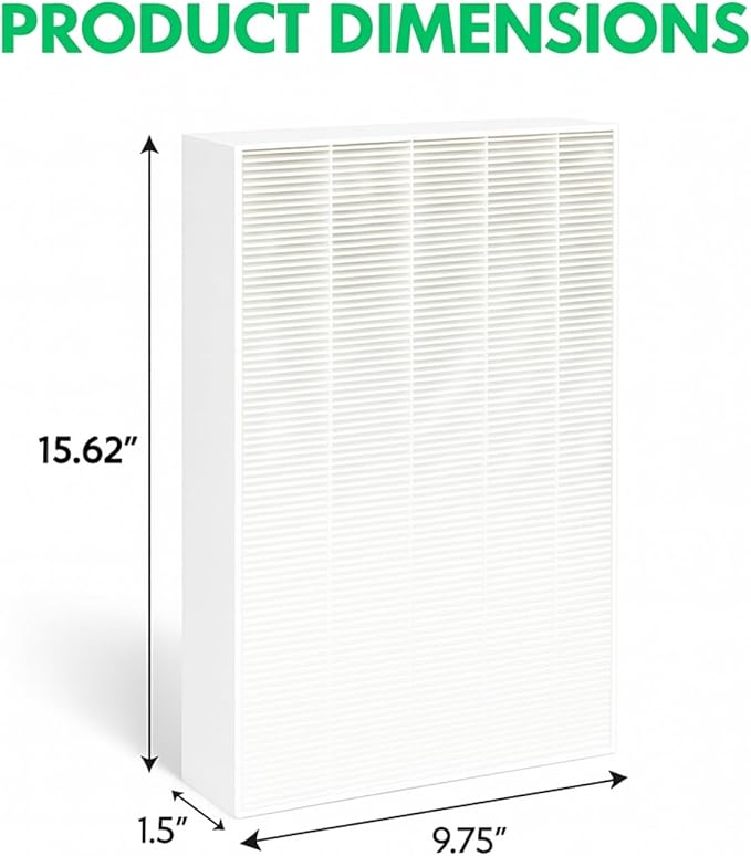 Nispira KC-850U KC850U H13 HEPA Filter Replacement for Sharp Air Purifier KC-850U Part FZ-C100HFU, 1 Pack