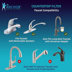 Anchor AF-3110 10-Stage Alkaline, Mineral, Anti-oxidizing Countertop Water Filter (White)