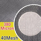 Fine Filter Mesh Nylon Fabric, Recycling Screens for Kitchen Filtration Food Wine 80-500 Mesh(40mesh 380micron,1x5 meter)