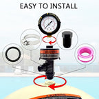 98209803 Release valve assembly with pressure gauge Filter Air Safety Valve Component Compatible with Swimming Pool and Spa Filters