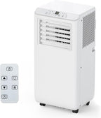 Portable Air Conditioners 10,000 BTU, Quiet Operation with Remote Control, Cools Rooms Up to 450 Sq. Ft, Portable AC Unit for Office Dorm Rooms, White