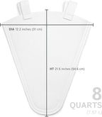 The Felt Store Synthetic Maple Syrup Filter Cone – Reusable Heavy-Duty Polyester Syrup Strainer for Clear Syrup, Easy to Mount or Hang, Food-Grade Material - Spring Maple Sugaring - 8 Quarts