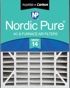Nordic Pure 20x25x5 (Actual Size: 19 3/4 x 24 1/4 x 4 7/8) Air Bear AC Filter Replacement MERV 14 Plus Carbon 1 Pack