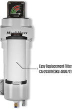 127 CFM Compressed Air Oil-Water Separator Precision Filter,1μm,Oil Content 1ppm, With Auto Drain, Pressure Gauge,Recommended for use with M30AC230,M30AC460,Model CAF301