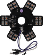 Air Cleaner LED Light 5" Truck Decorative Hex Style Air Filter Lamp for Peterbilt, Kenworth, Trailers, RVs', Campers Support IP67 12-24V Sold Individually (Purple)