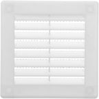 Vent Systems 3" x 3" Inch (Opening Dimensions) - Pack of 10 - Plastic White Soffit Vent Cover - Flat Square Air Vent Grille - Air Vent Deflector - HVAC 4" x 4" Inch (Overall Dimensions)