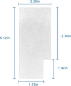 Vacuum Replacement Filter Pad for Hoover Windtunnel Vacuums, Compatible with EnviroCare 245 Premium Replacement Secondary Filter - 4 Pack