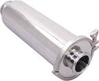 DERNORD 2 Inch Tri-Clamp Filter - SS304 Sanitary Fittings Inline Straight Strainer with 100 Mesh Stainless Steel Screen