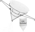 Cleaner Syrup, Better Filtration – Stainless Steel Cone Filter Holder with 20 Paper Filters | 10-Inch Cone Filters for Longer-Lasting Maple Syrup & Frying Oil