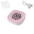 Mini Nail Dust Collector & Extractor Fan - Low Noise Portable Vacuum for Nail Drilling and Polishing, Compact Design with Magnetic Filter Cover for Home Salon (PINK)
