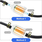 20 PCS 1/4 Inch and 5/16 Inch Gas Inline Fuel Filters with Magnet for Kawasaki, Kohler, John Deere, Lawn Mower, Small Engine, Upgrade Universal Replacement Fuel Filter with 20 Clips