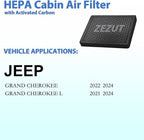 Cabin Air Filter CF12935, Compatible with Jeep Grand Cherokee (2022-2024) and Grand Cherokee L (2021-2024), Not for 2021 Grand Cherokee or 2022 Grand Cherokee WK