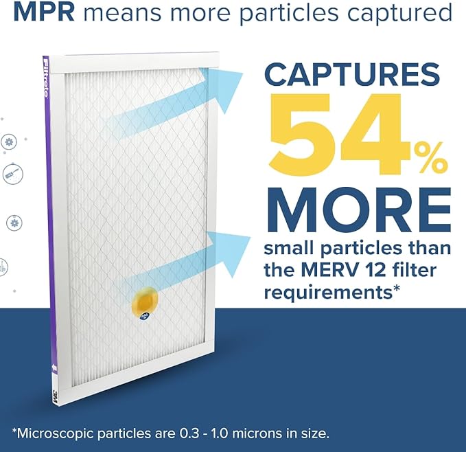 Filtrete 14x20x1 AC Furnace SMART Air Filter, MERV 12, MPR 1500, Track Filter Life With Bluetooth Enabled Sensor, CERTIFIED asthma & allergy friendly, 2-Pack (Actual Size 13.84x19.84x1.1 in)