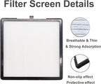 Nail Dust Collector Filters 2 Pack Nail Dust Suction Collector Replacement Filter for Electric Nail Dust Collector Machine Nail Salon Dust Extractor