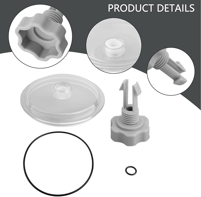 FABULETTA SF80110-1 Leaf Trap Cover Lid with O-Ring and Valve for Intex 12 Inch Sand Filter Pump Pool Equipment Replacement Parts