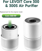 Core 300 Air Purifier Replacement HEPA Filter （3-in-1 Balance）for LEVOIT Core 300-P/300S, H13 True HEPA + Activated Carbon, 99.97% Dust Pollen Pet Dander Smoke, 1 Pack (white)