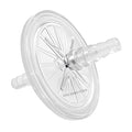 PTFE Venting Filter Disc - 50mm,0.2μm Individually Packed,Stepped Hose Barbs,(¼-½ in) Diameter,60 psi Maximum Operation Pressure (Pack of 1)