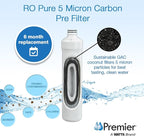 Watts Premier RO Pure Plus 4-Pack Filtration Kit for 4 Stage Pure Plus/Zero Pure Plus Reverse Osmosis System, Push Button Water Filter Replacement, Sediment Filter, Carbon Pre-Filter, VOC, Membrane