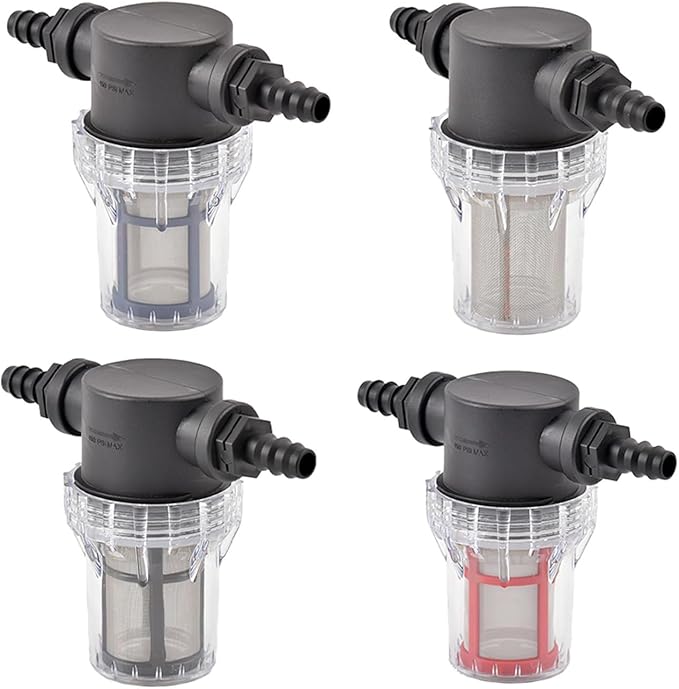 Garden Home 40-200 Mesh Large Flow Visible Filter Connector to Barb 16mm 20mm 25mm Hose Pre-Filter Garden Irrigation Agriculture Tool 1 Pcs Filter (Color : C, Size : 200Mesh)