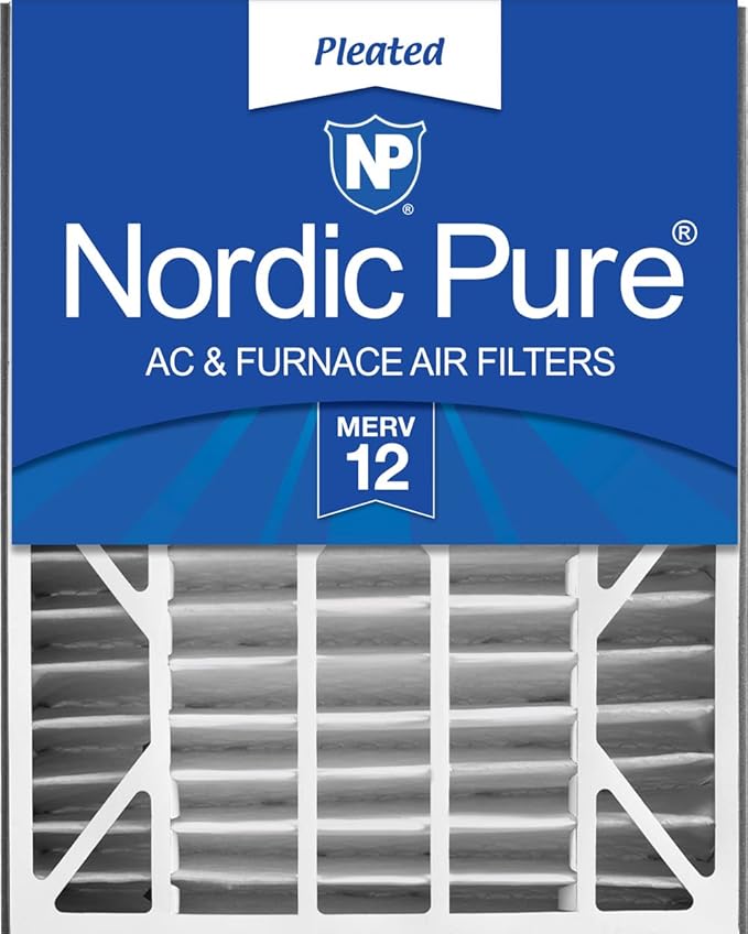 Nordic Pure 20x25x5 (19 3/4 x 24 1/4 x 4 7/8) Air Bear Replacement 259112-102 MERV 12 Air Filter 1 Pack