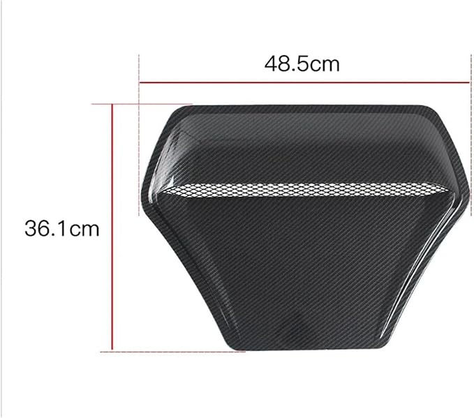 Compatible For BMW E60 E36 F10 F30 Compatible For Golf 5 6 7 Mk7 Compatible For Fiat 500 Universal Car Front Hood Air Flow Ve(Black)