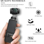 Variable ND Lens Filters Kit for DJI Osmo Pocket 3 Creator Combo Accessories Variable ND Filters 1-5 Stops + 6-9 Stops Compatible-4 Pack(VND2-32 VND64-512 UV CPL)