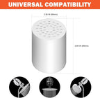HarJue 15 Stage Shower Filter Replacement Cartridge, Universal High Output Shower Filter for Hard Water Remove Chlorine and Harmful Substances, Body Caring, 2 Pack