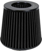 KYOSTAR Universal 3.5" (89mm) High-Flow Air Filter, Reusable Cone Cold Air Intake, High Performance Washable Clamp-On Car High Flow Air Kit, Flange Diameter: 3.5 Inch, Filter Height: 6.1 Inch, Black