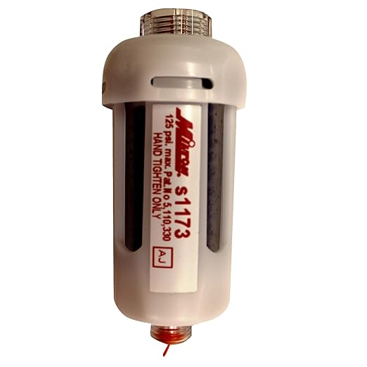 Milton Industries S-1173 Mini Disposable Air Line Desiccant Filter - Pack of 2