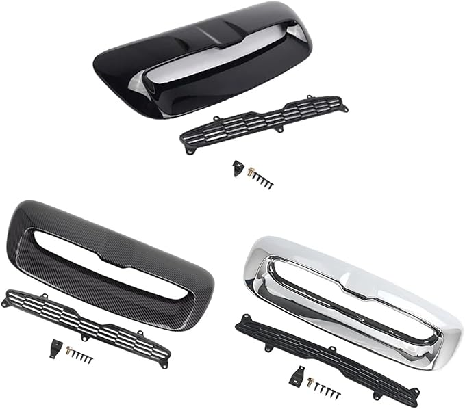 51132756095 51132757694 51232752275 Compatible For Mini And Cooper S R55 R56 R57 R58 R59 2007-2013 Hood Air Intake Vent Scoop Kit(Chrome)