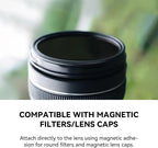 Kase 77mm Magnetic Adapter Ring, Aviation Aluminum 0.5s Snap-On Frame for CPL/ND/UV Filters, No Light Leak & Vignette, Ultra-Thin Stackable for DSLR Mirrorless Wide-Angle Vlog
