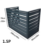 Freestanding Louvered Space Divider, outdoor garbage can enclosures, balcony air conditioning privacy cover, durable, noise reduction, suitable for gardens, balconies, walls, courtyards ( Color : THRE