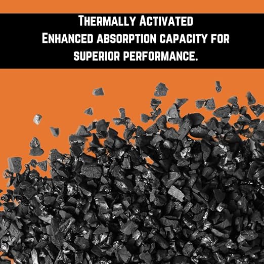 Granular Carbon for 3D Printing & Laser Fume Filtration | Activated Carbon Depot | Low-Dust 3D Printer Filter Replacement Media | Thermally Activated GAC - 1 Pound