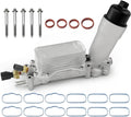 926-959 926-876 3.6L Upgraded Aluminum Engine Oil Cooler Filter Housing for 2017-2018 Dodge Journey Charger Challenger Caravan Durango Avenger Ram Jeep Wrangler Cherokee Chrysler 200 300 Town Country
