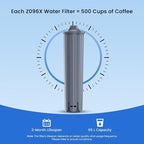 GLACIER FRESH Water Filter Compatible with Jura 71794 Claris Smart+ Filter Cartridge, Fits E6, E8, Z8, Z6, J6, ENA8 Coffee Machines, NSF/42 Certified, 6 Pack