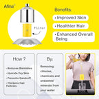 Afina Filtered Shower Head, Shower Filter for Hard Water | Improves Skin & Hair by Removing Chlorine & Toxic Chemicals from Hard Water (1.8 Gallon Per Minute California, Chrome)