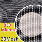 Fine Filter Mesh Nylon Fabric, Recycling Screens for Kitchen Filtration Food Wine 80-500 Mesh(20mesh 830micron,1x1 meter)