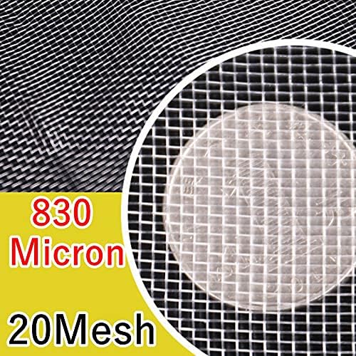 Fine Filter Mesh Nylon Fabric, Recycling Screens for Kitchen Filtration Food Wine 80-500 Mesh(20mesh 830micron,1x1 meter)