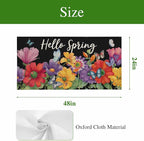Fluorescent Light Covers for Ceiling Lights Hello Spring Magnetic Light Filters 1 Pack 4x2 ft Butterfly Colorful Spring Floral Ceiling Lights Cover for Classroom Office School Home Drop Lamp Decor