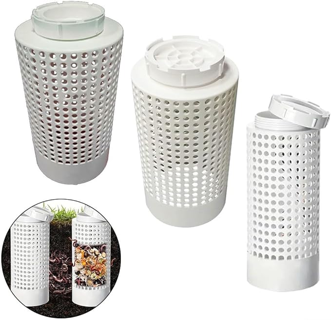 Underground Compost Bin - Efficient Farm Drainage Filter Garden Fish Pond - Sustainable Kitchen Waste Composting (200mm)(160mm)