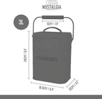 Kitchen Craft Living Nostalgia Vintage Blue Compost Bin LNCOMPBLU