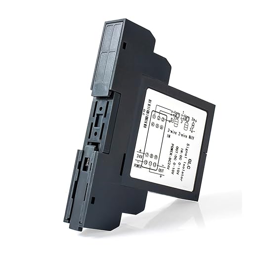 Analog Signal Isolator 4-20mA Signal Isolator Din Rail Mount 0.5% FS Precision for Industrial Automation PLC Control System(1 in 1 Out,Output 4-20MA_Input 0-10MA_DC24V)