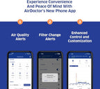 AIRDOCTOR 2000i SMART Air Purifiers for Small Rooms & Medium/Small Bedrooms, 3 Stage Filtration with Pre-Filter, UltraHEPA, Carbon/VOC (AirDoctor 2000i Smart)