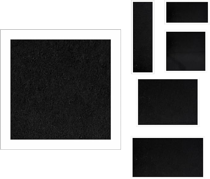 Paint Spray Booth Exhaust Filter Pad,Activated Carbon Ventilation Cotton for Spray Booth - Easy Replacement with Velcro, Efficient Air Filtration (2pcs-black, 59 * 19.7in)