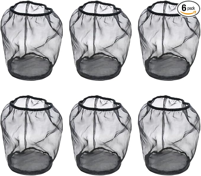 Universal Air Filter Cover, Air Filter Wrap for Motorcycle Car Air Intake Filter Protective Cover Dustproof Waterproof Universal Accessories (Filter S), Pack of 6