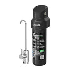 Pureal Hybrid Home PPU-1000D Under Sink Water Filter System with Faucet, 10K Gallons, NSF/ANSI 42&372, Mineral Sediment Carbon Block KDF Polyphosphate Filter for Scale & Lead & Chlorine