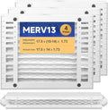 DR90 14 x 17.5 x1.75 Dehumidifier Filter MERV 13 Compatible with DR90 DR120#50070171-002 and Santa Fe Advance90 Advance100 Advance120 Advance2#4037722-01 4 Packs