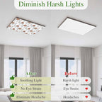 4 Pack Fluorescent Light Cover, Sand Camel Light Covers for Ceiling Lights, Vintage Farmhouse Desert Animals Camel Magnetic Lights Filters Ceiling Shade for Classroom/Office - 4 x 2 Feet