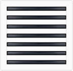 BUILDMART - 14x14 Modern AC Vent Cover - Decorative White Aluminum Air Vent - Standard Linear Slot Diffuser - Heating and Cooling Register Grille for Ceiling, Walls & Floors - Texas Buildmart