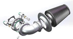 Big Sucker cone Air filter intake for harley air Cleaner Sportster Softail fatboy heritage dyna touring street road king Glide (Nake - Chromed, TypeB: Touring 01-07, Softail Dyna 99-15)
